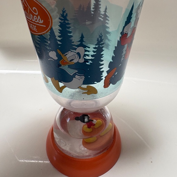 Disney Mickey orange Plastic Adventures Drinking Cup with Lid - Picture 6 of 11